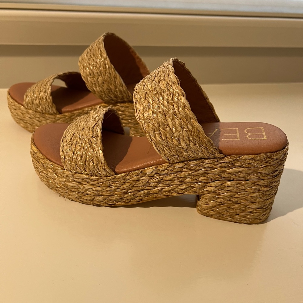 Beach sandals worn once
